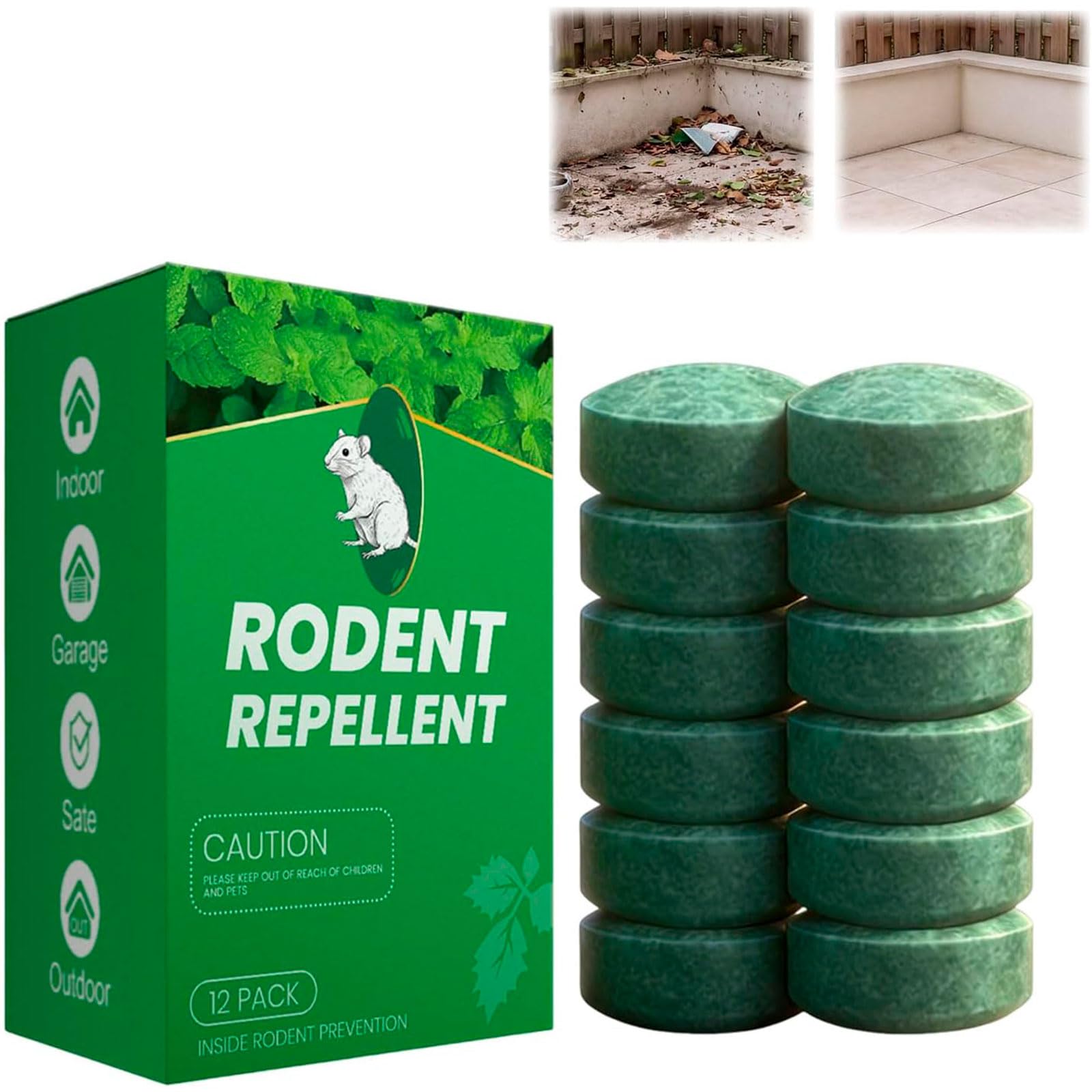 Lure Sticker, 12 24 36 Pack with Camphor & Peppermint Oil Traps Deterrent for Garden & Home (36)