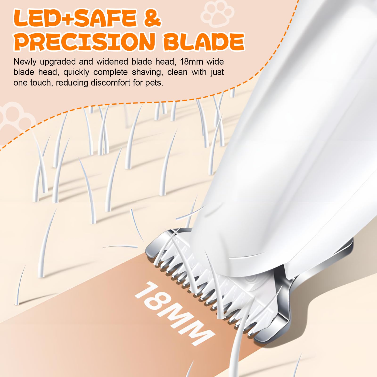 Pet Paw Trimmer, 3 in 1 Electric Dog Trimmer - Image 3