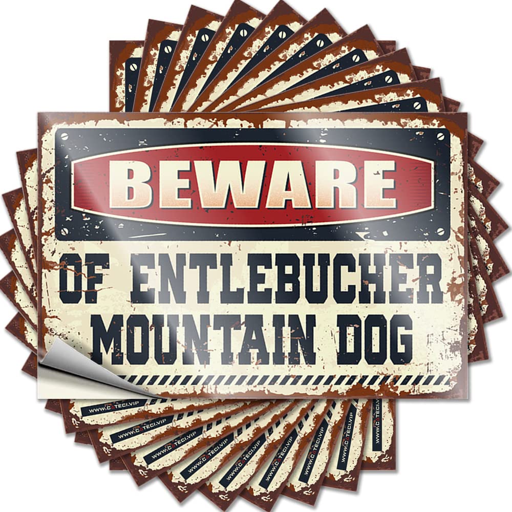 Tattoos Room Decore Durable Vinyl - Beware of Entlebucher Mountain Dog Window for Water Use(6X9CM)