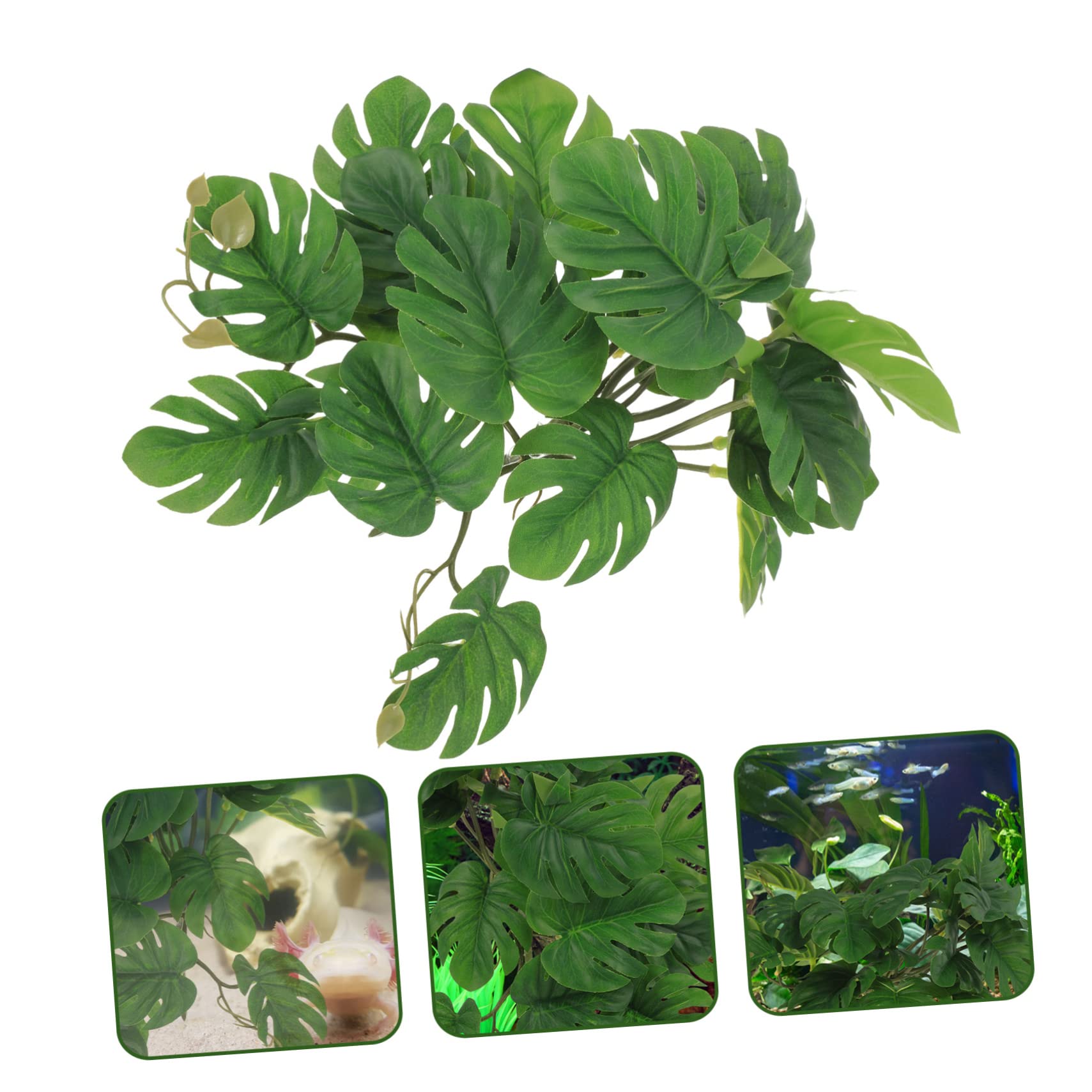 POPETPOP 5stücke Terrarium Kunstpflanze Für Aquarien Und Reptilienbecken Lifelike Fake Plant Dekoration Einfach Zu Pflegen Für Eidechsen Und Geckos Pflanzenverzierung