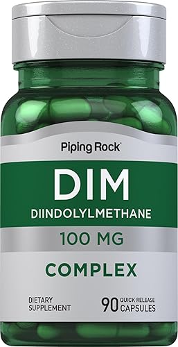 Piping Rock DIM Complex (diindolilmetano) 100 mg  90 cápsulas de liberación rápida  Sin OMG, sin gluten