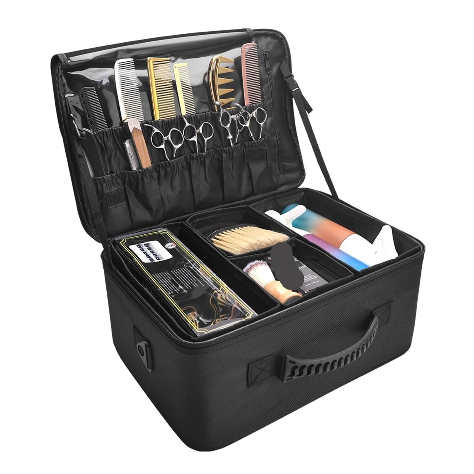 Borsa da Parrucchiere Borsa da Barbiere di Grande capacità, Forbici for Trucco, Strumenti, for Parrucchieri, Organizer for Cosmetici, Borse da Viaggio Multifunzione per Parrucchiere