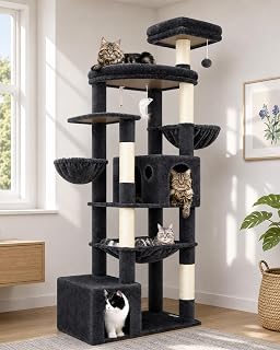 Globlazer S76B Scratching Tree 76 in with Multiple Lounge Areas for Large Cats