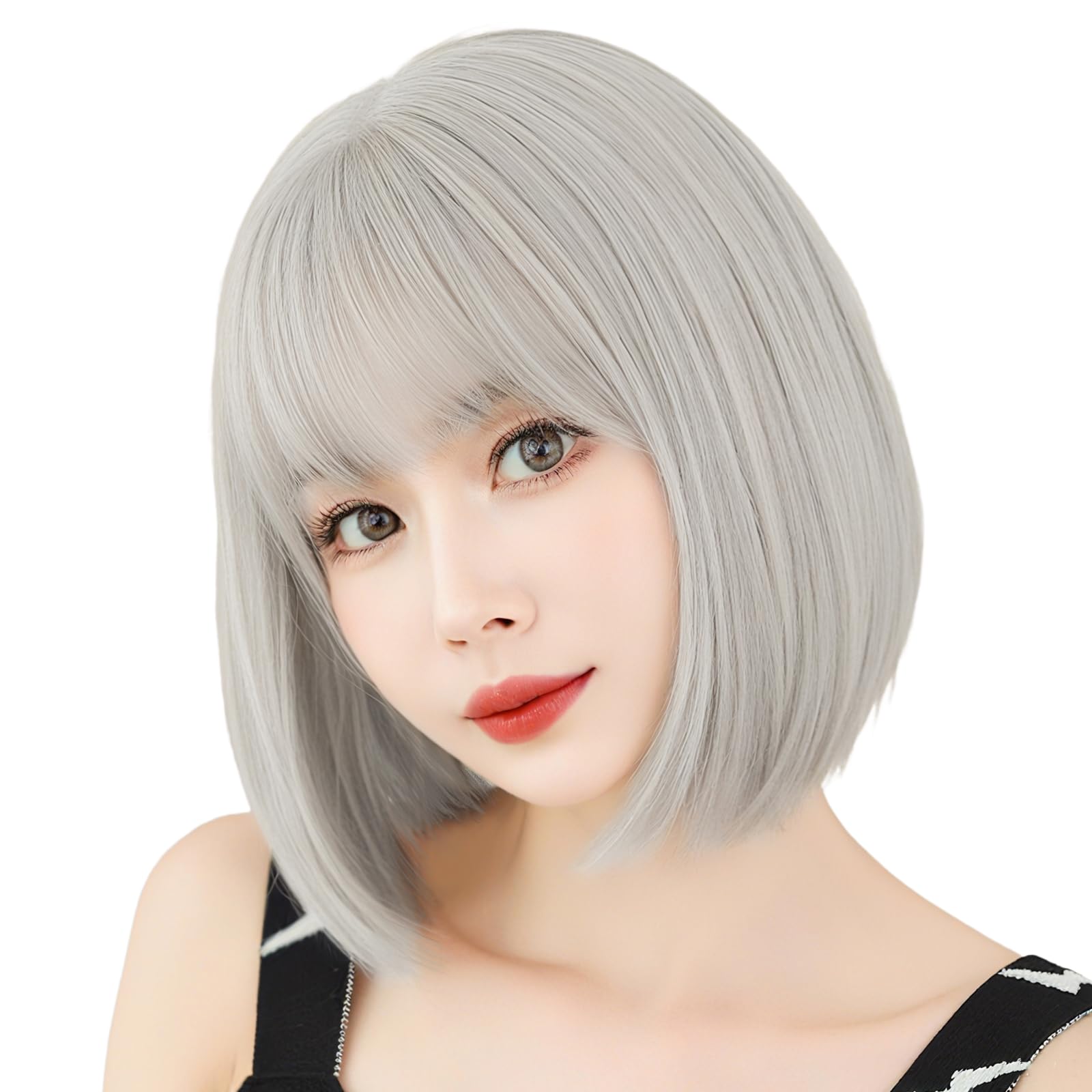 Amazon.co.jp: KOME ウィッグ ボブ ショート ボブ ウィッグ レディース