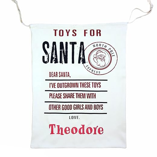 Personalized Toy Sack - Toys For Santa Bag - Christmas Donation Sack - Christmas Bag - Christmas Gift Bag - Christmas Bags - Custom Santa Sack - Toy Donation Sack
