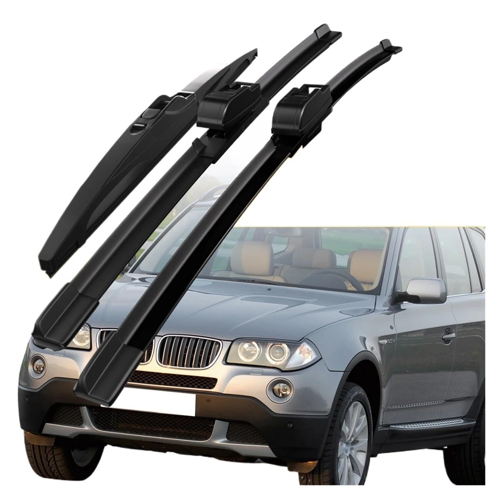 Limpia Parabrisas Para BMW Para X3 E83 2004-2010 Juego De Delanteros Traseros Accesorios Kits Escobillas Limpiaparabrisas