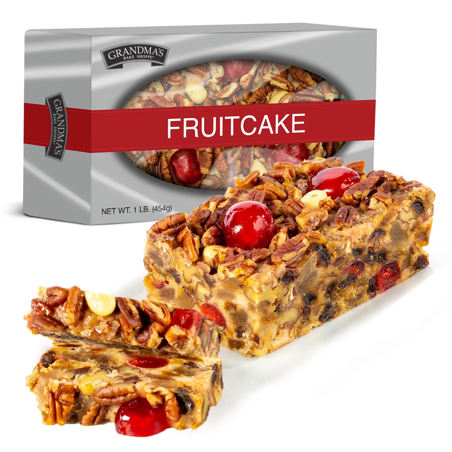Beatrice Bakery Co. Original Fruitcake, Grandma's Old Fashioned Fruit and Nut Freshly Made, Brand, Bourbon and Rum Fruitcake, Est. 1917 (16 Ounce, Pack of 1)
