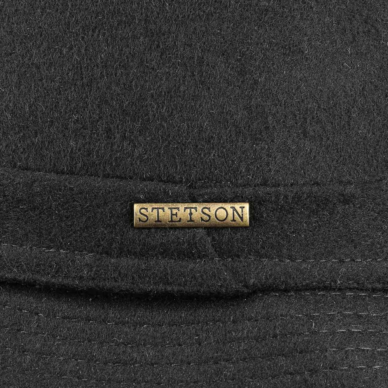 Stetson Wool Pork Pie Unisex Cappello in Feltro di Lana Made in Italy Uomo Lana Vergine Fodera in Cotone Autunno/Inverno