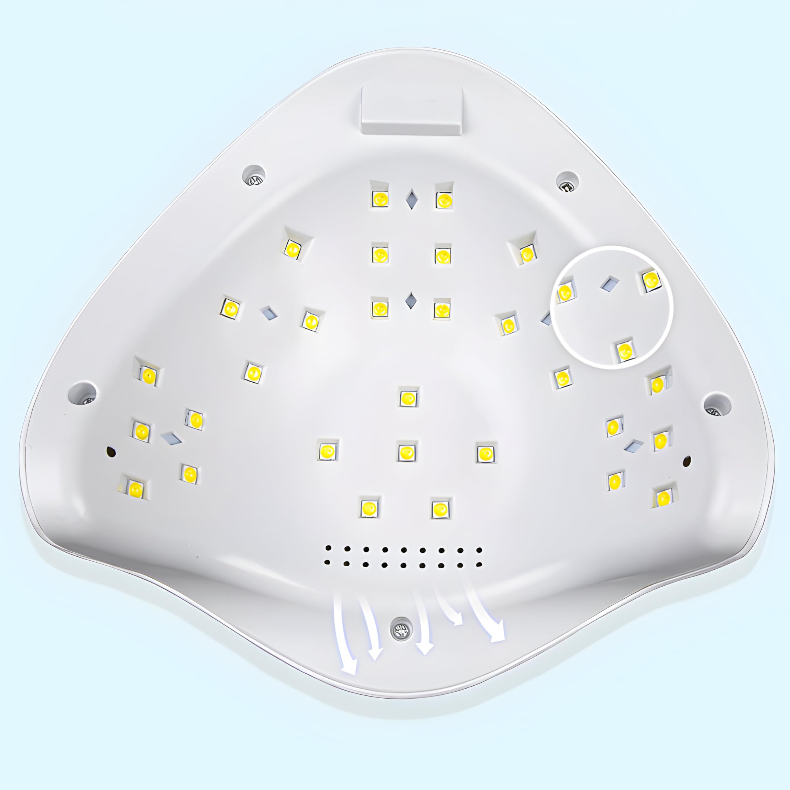 Retoo Lampe UV Ongles Gel 48W Professionnel Lampe UV LED Sèche Ongles Rapide avec 4 Minuteries Séchoirs à ongles et lampes UV Écran LCD pour Vernis à ongles Gels à la Maison et au Salon Blanc