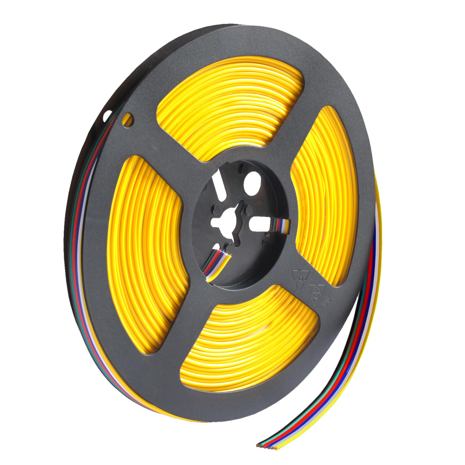 WESIRI 32.8ft/10m 6 Pin 20AWG Electrical Extension Cable 6 Conductor Line Cord Hook Up Wire for 5050 RGBWW RGBCCT Flexible LED Tape Light