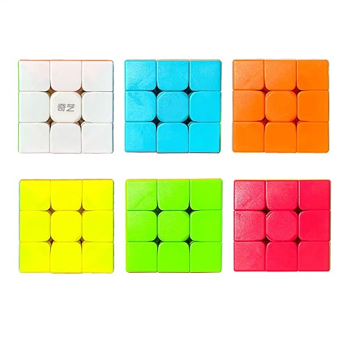 Miniatura 5 de Cubo mágico sin calcomanías de 2 x 2 velocidades, juego de rompecabezas de 2 pulgadas (2 x 2, 1 paquete, arcoíris)