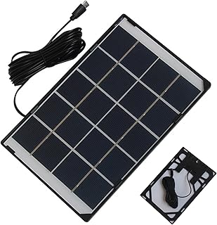 ソーラーパネル,30W 5V Type-C ソーラーパワーバンク | 屋外セキュリティカメラ充電パネル - スマートフォン ランタン 扇風機 停電時 テント ハイキング キャンプ 旅行 車 釣り ピクニック アウトドア レジャー用