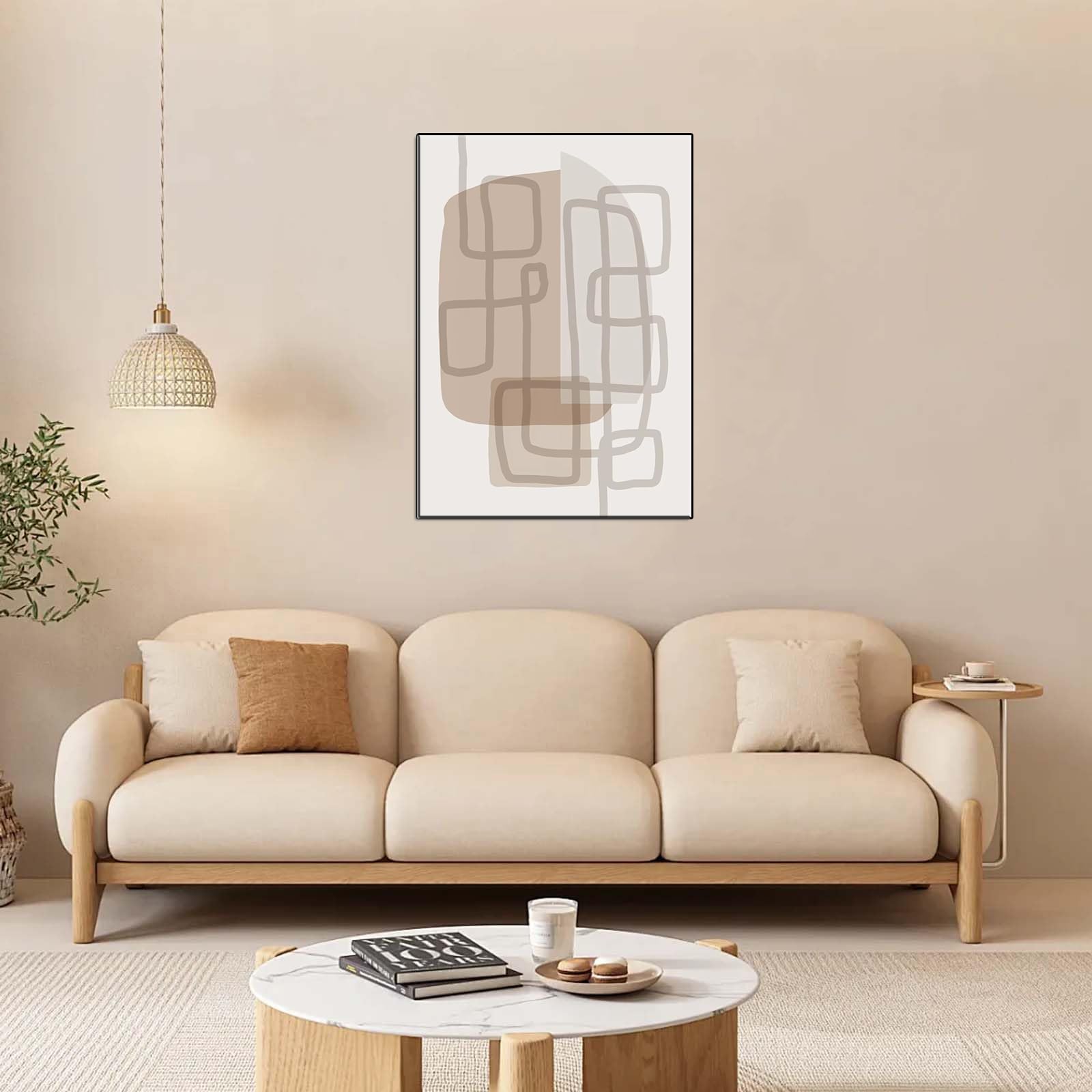 DFZEWKI Abstracts Paintings Art Boho Canvas Posters Wall Pictures for Living Room Home Decor(40x60cm(16x24in)/No frame)