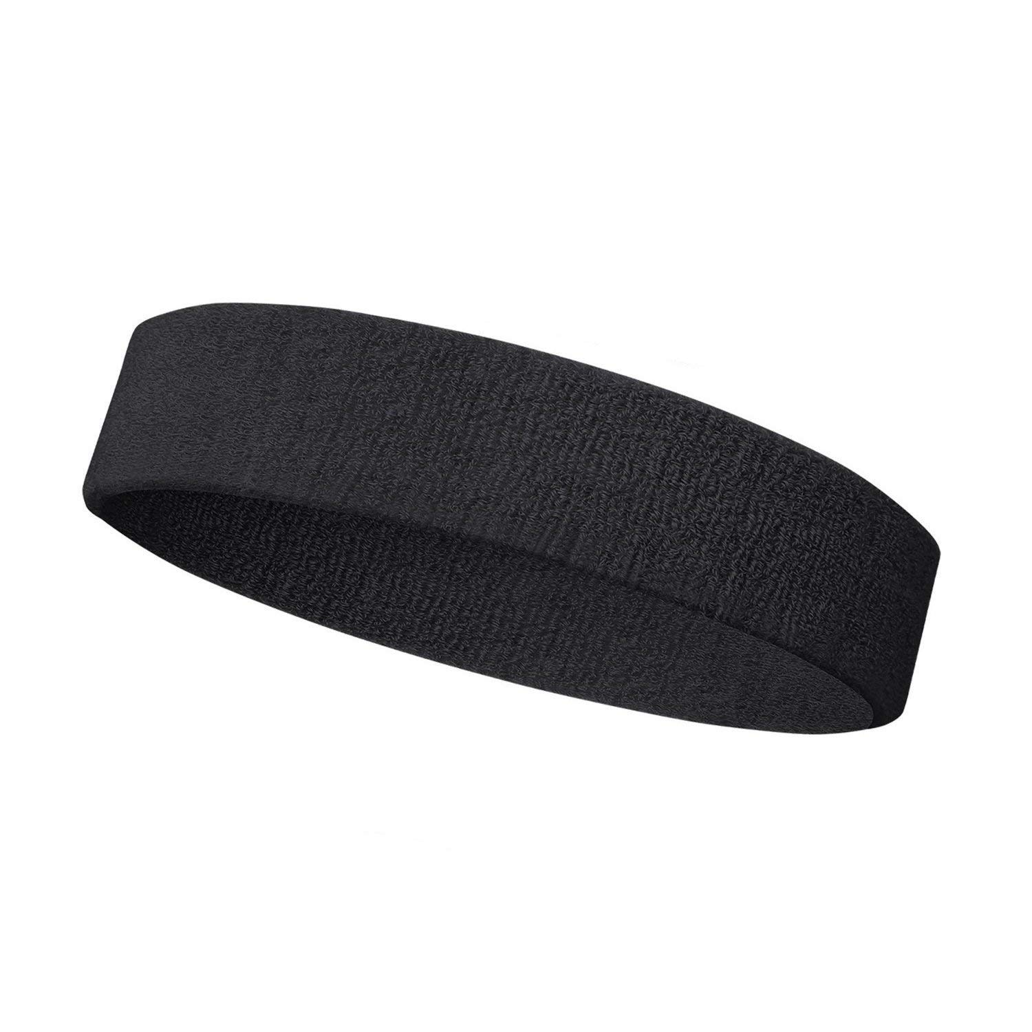PRO GYM Workout Headband for Women & Men - Moisture Wicking & Non-Slip Exercise Hairband or Sports Sweatband -Ideal for All Sports Like Tennis, Badminton, Running and Yoga