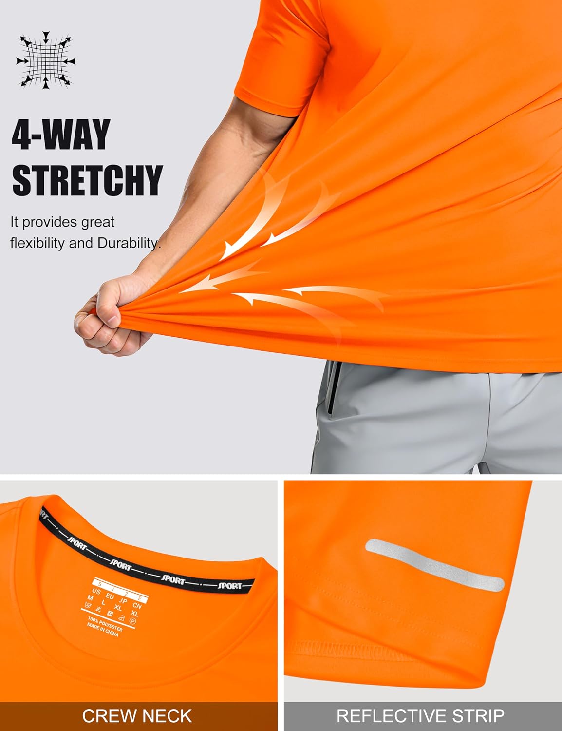 MAGCOMSEN Mens Workout Shirts Dry Fit Sun Protection Athletic Short Sleeve Shirt UPF 50+ Gym Running Swim Rash Guard Top