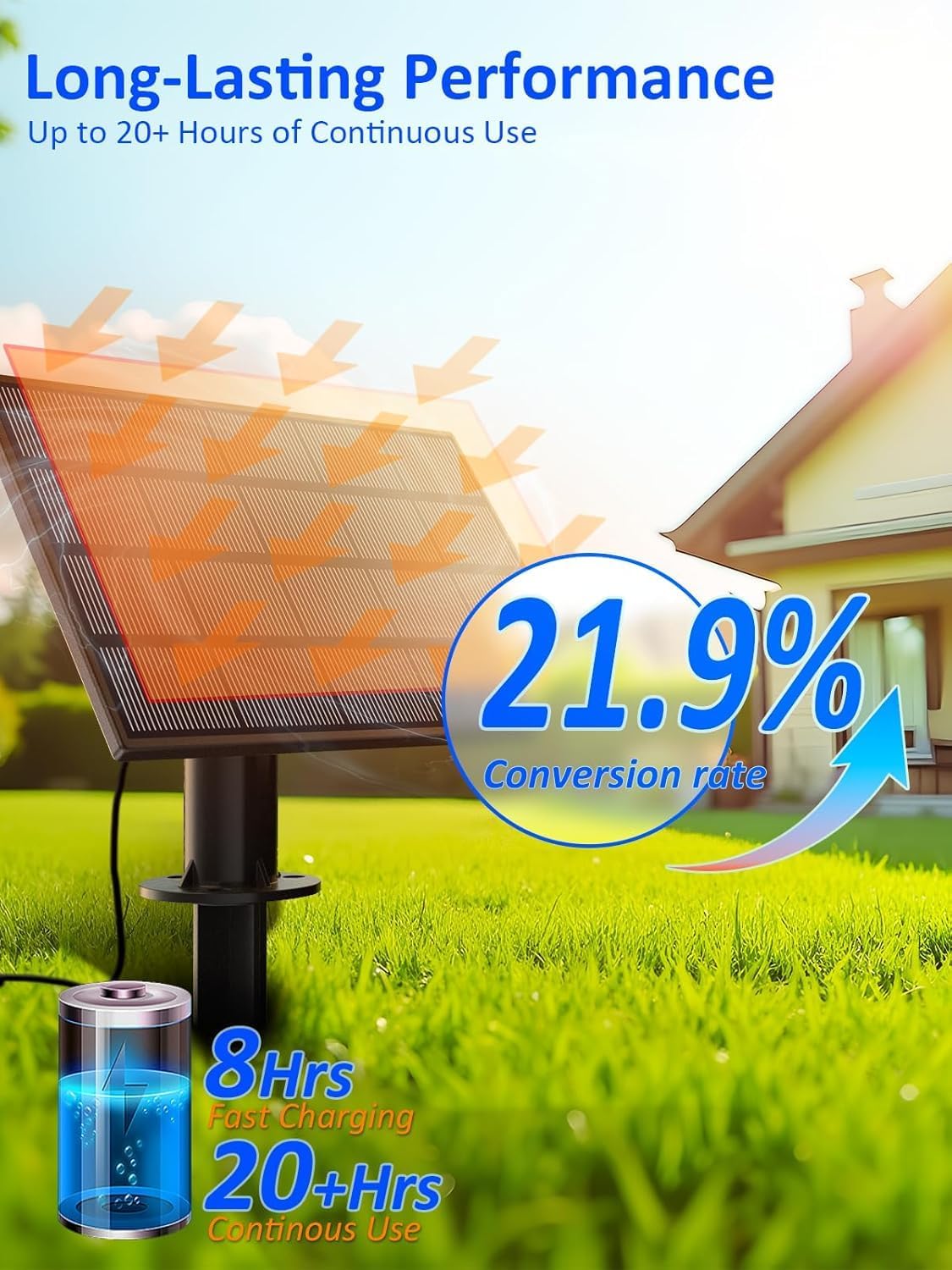 luckystyle 30フィート ソーラーストリングライト 屋外 防水 リモコン付きLED電球10個+1個付き