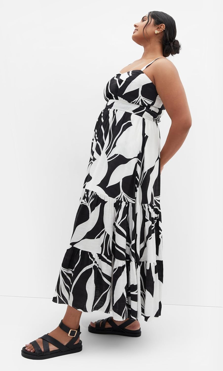 City Chic Women's Plus Size Dress - Kehlani Print Tier Maxi - Image 5