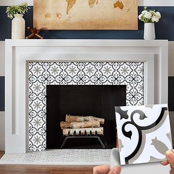 Easy Apply- Peel and Stick- Mexican Talavera Vinyl Tile Stickers for Backsplash Decor,Fireplace,Furniture,Kitchen Wall Decor, Floor Stair Riser Decor, 6"X6"/PC 16PC/Pack