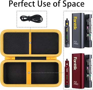 Aenllosi Hard Case for Fanttik F2 Pro Cordless Rotary Tool Kit, Black