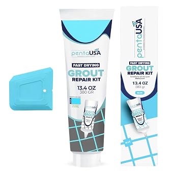 PentaUSA Premixed Tile Grout Repair - Blue 13.4oz/380g