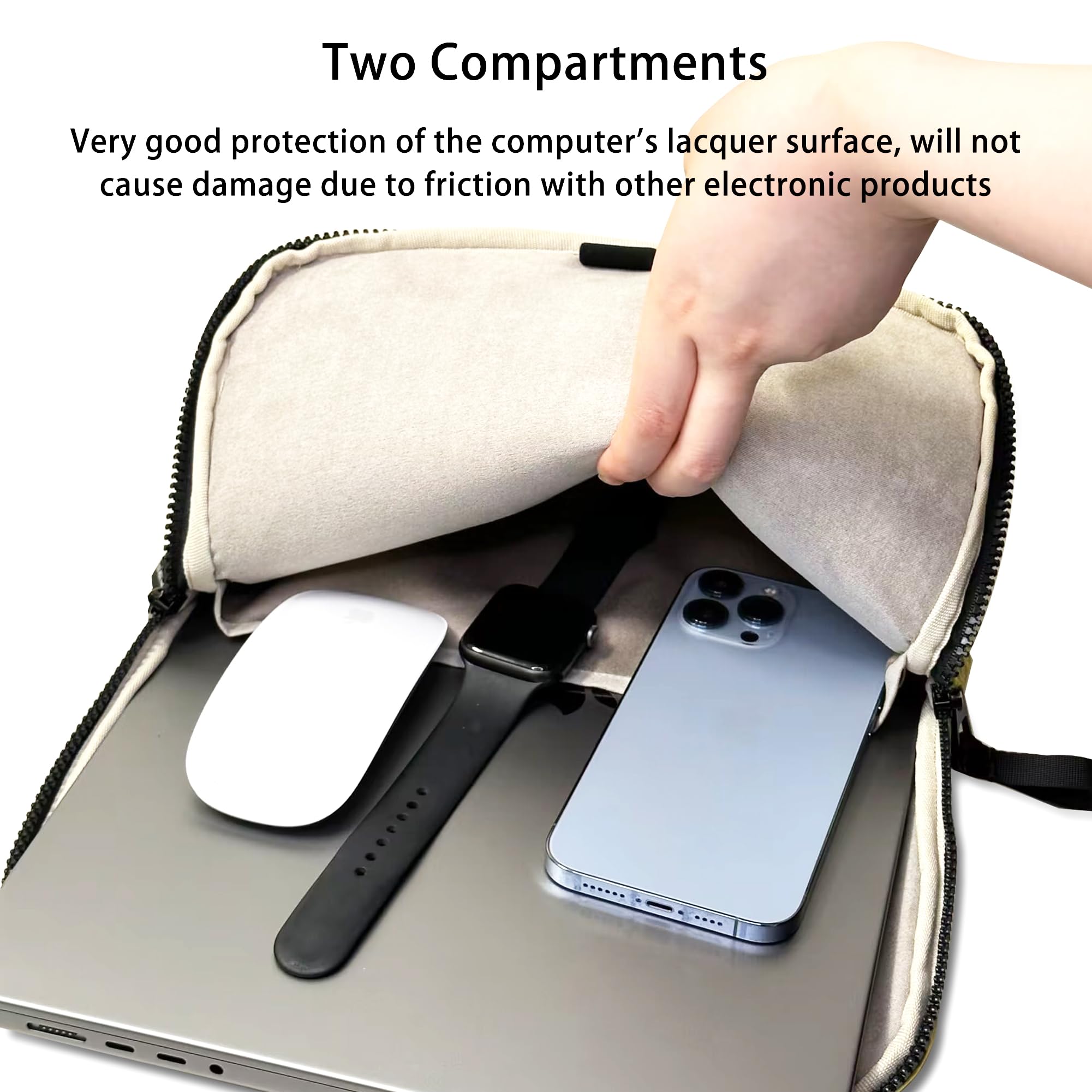 Custodia Impermeabile Laptop 13-16 Pollici Linpr - Per MacBook, Dell, Asus, Verde - Foto 3