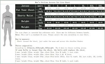 Men's Cycling Jersey Shorts Sets Bike Clothing Suit Short Sleeve Road Bicycle Biking Clothes Black Cyclist Uniform