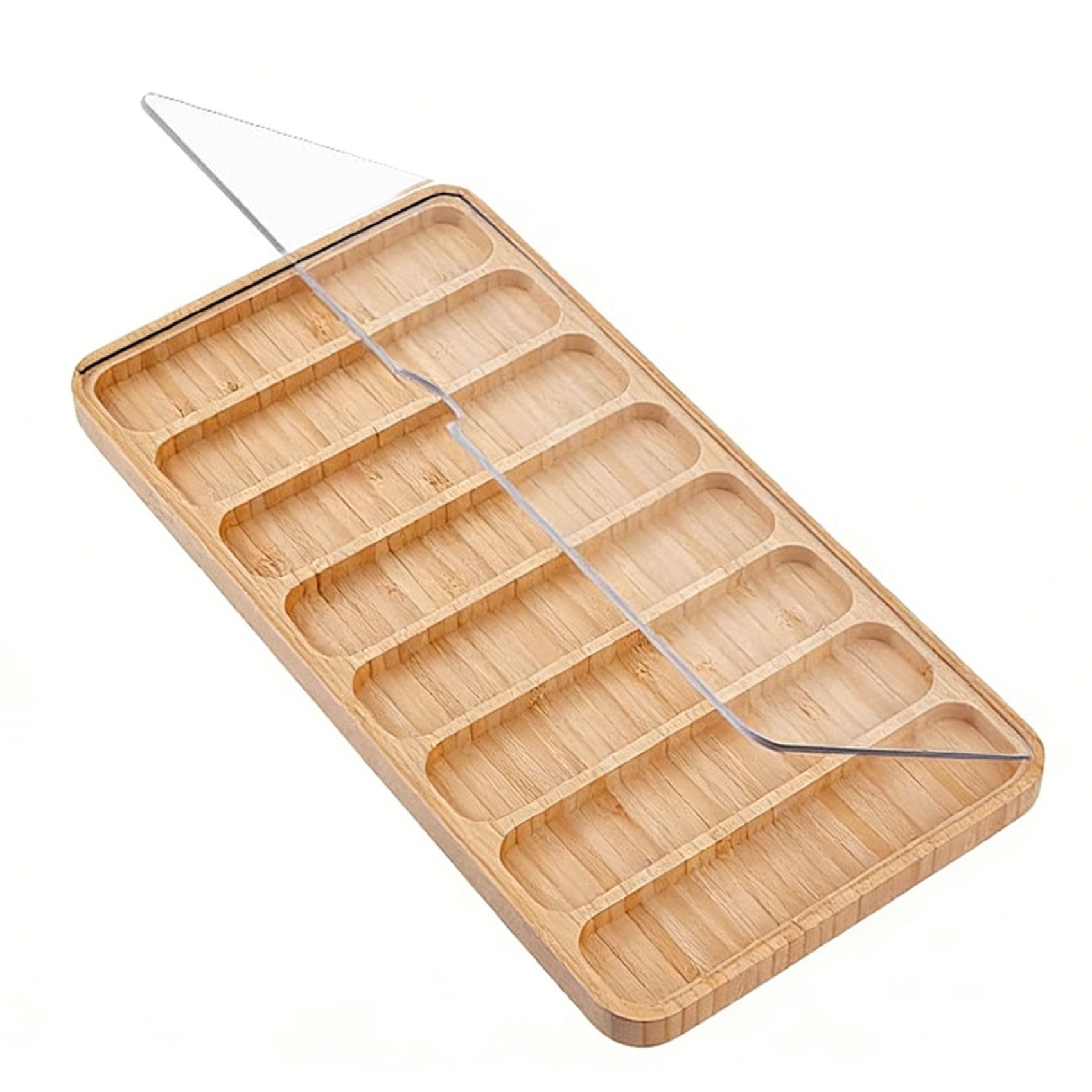 UDSKNV[KSL Wooden Watch Band Organizer 8 Slots Watch Storage Case Tray Dustproof Watch Band Organizer Case Watch Band Storage Box
