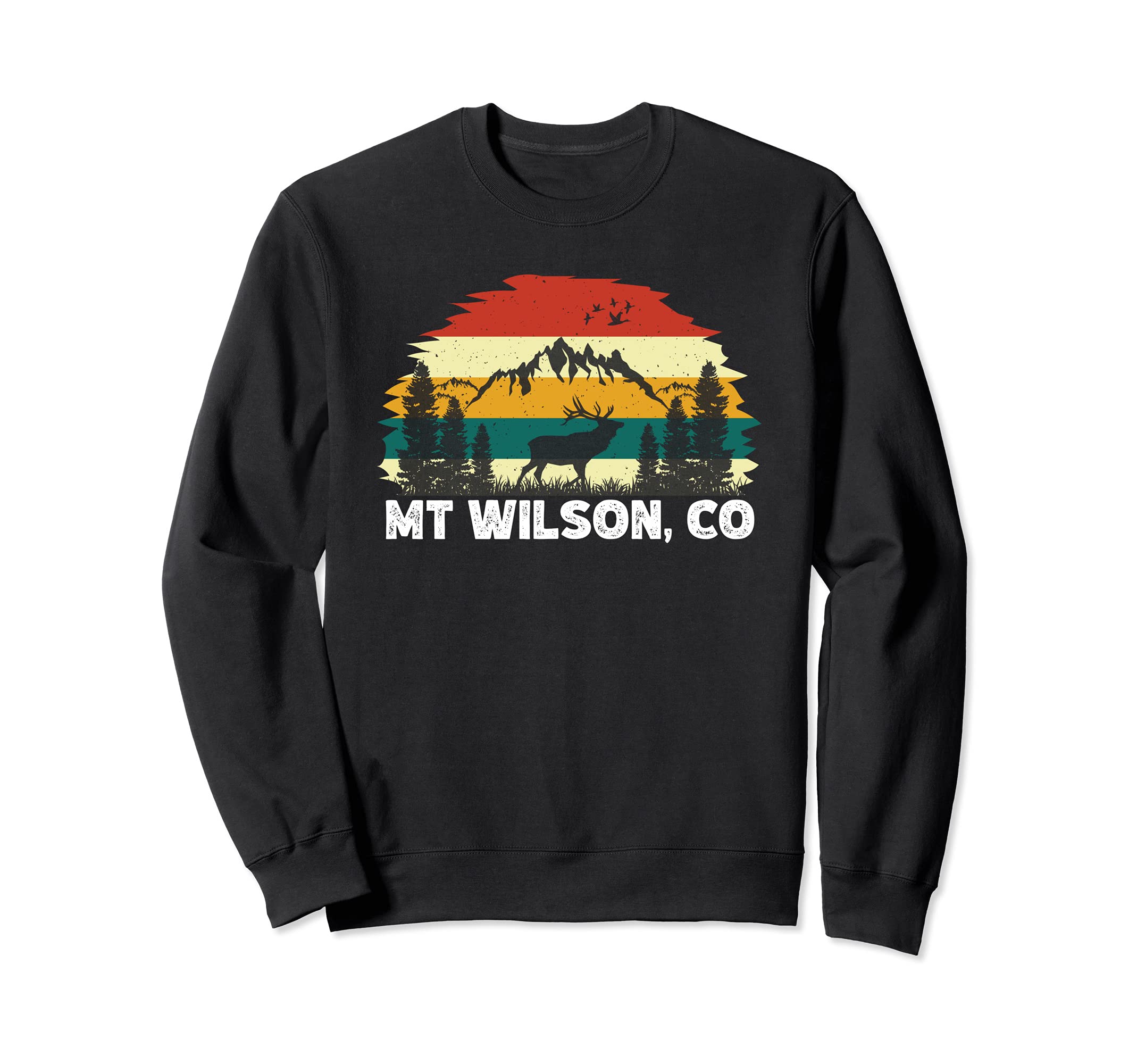 Mt Wilson, CO mountain hiking nature outdoor camping Sweatshirt, Black