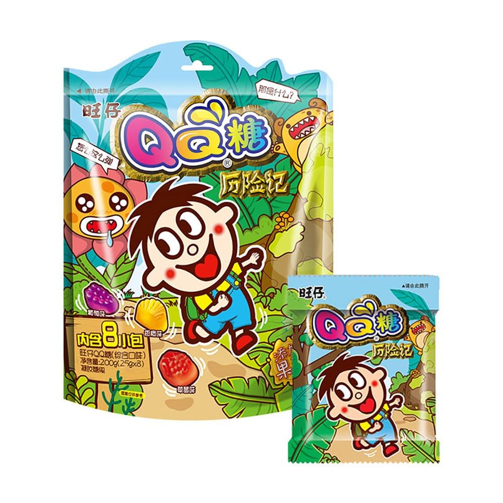 Amazon.co.jp: 旺旺 旺仔QQ糖 ワンザ QQ キャンディ キャンディ