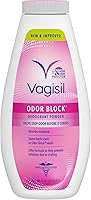Vagisil Odor Block Talc-Free Deodorant Powder for Women - Prevents Chafing, Absorbs Moisture, 24-Hour Freshness, 8 oz