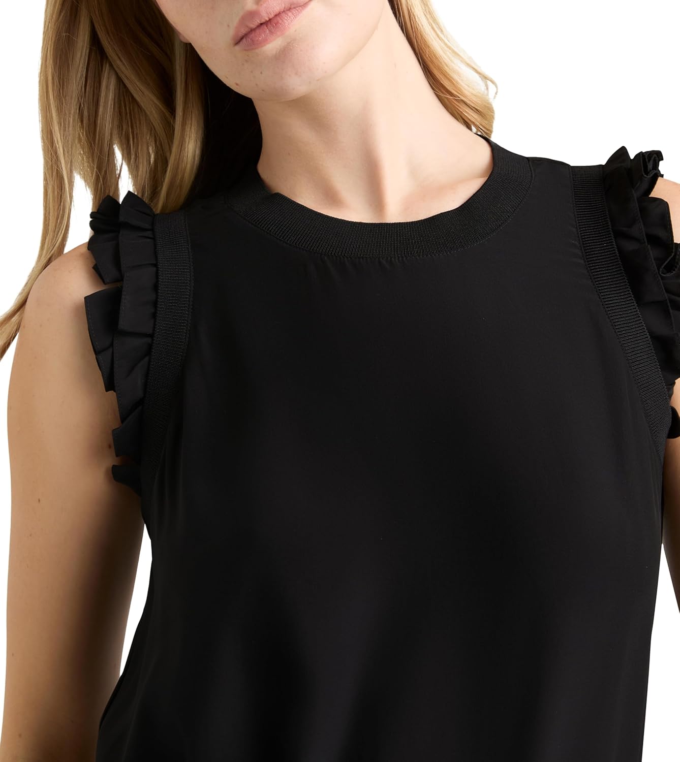 Cinq à Sept Womens Woven Ruffle Lenore Top - Image 4