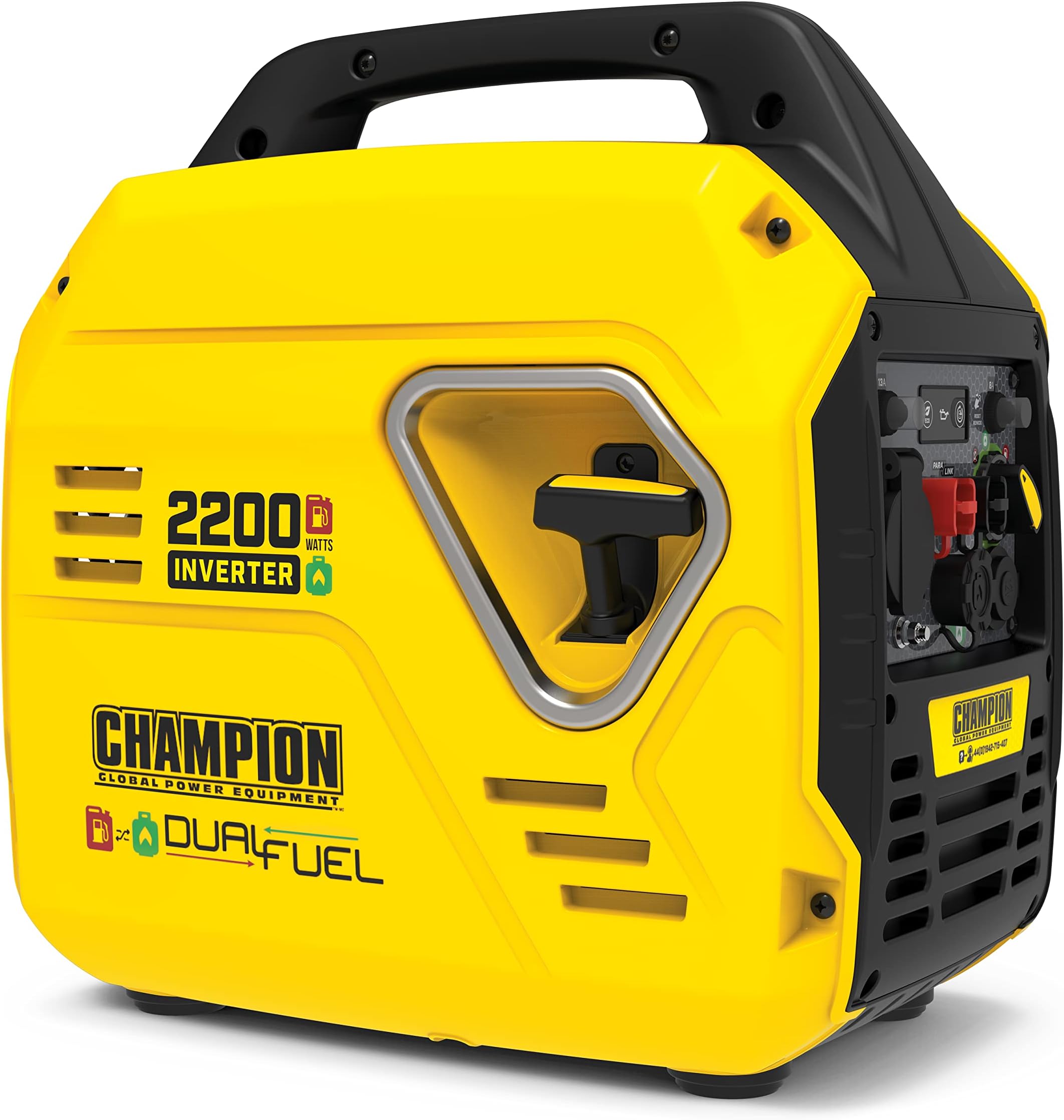 Champion Power Equipment 2200W Portable Inverter Generator - Propane/Petrol