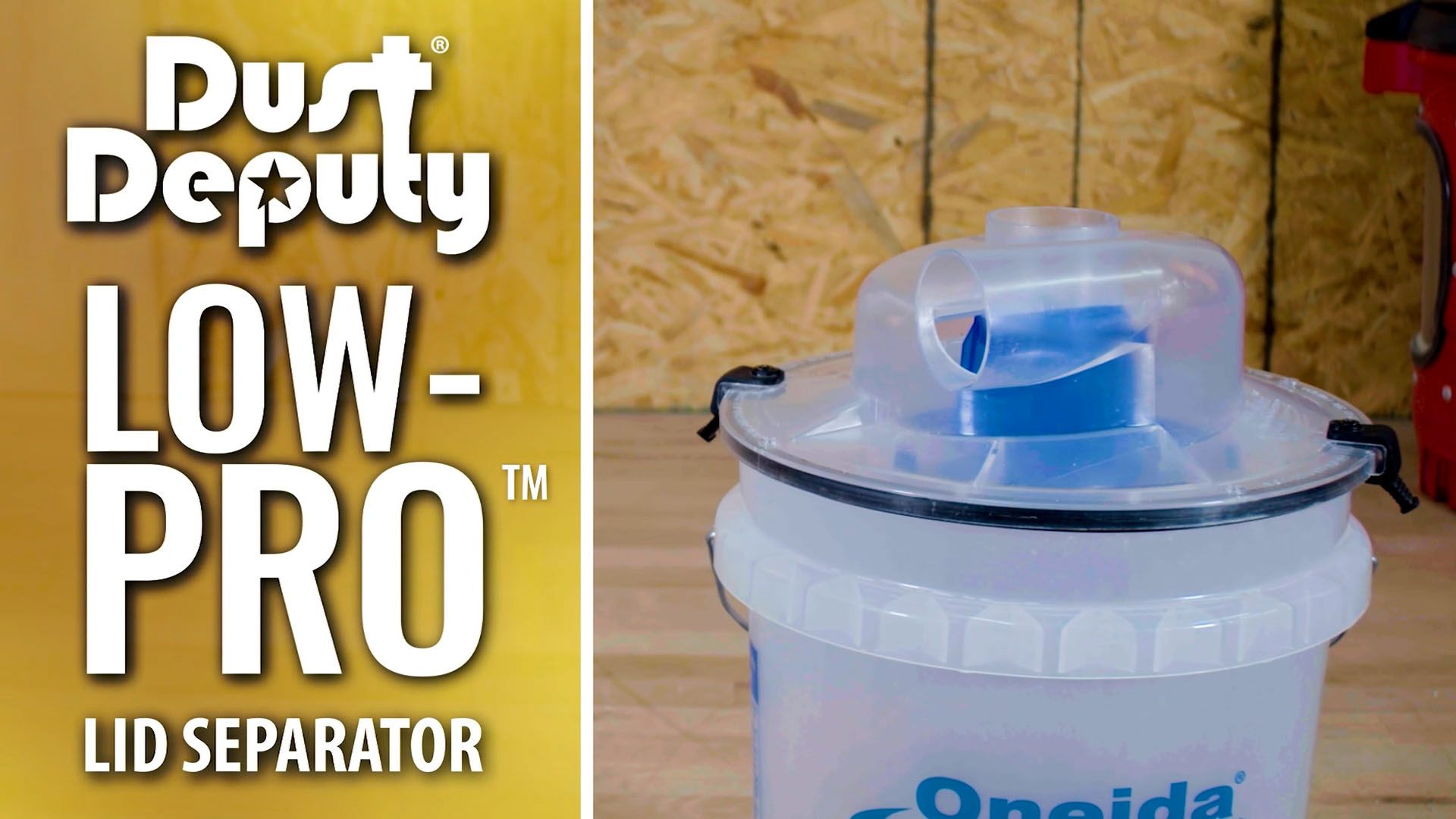 Oneida Air Systems Dust Deputy Low-Pro Deluxe Lid Separator