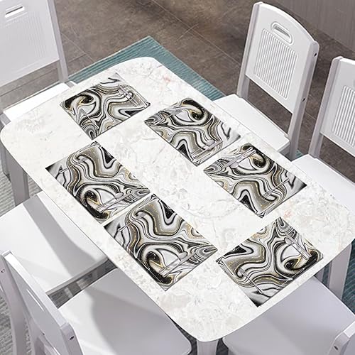Miniatura 2 de Manteles de mesa lavables resistentes al calor con textura de PVC para mesa de comedor para el hogar al aire libre, decoración de fiestas, adornos