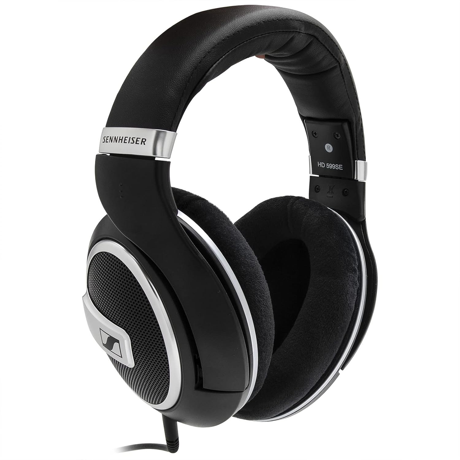 Sennheiser HD 599 SE Open-Back Audiophile Headphones – Premium Around-Ear Design, Natural Spatial Soundstage, Comfortable Fit – Black