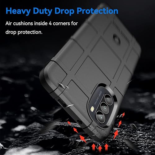 Miniatura 3 de Funda delgada para Motorola G52, funda delgada con protección de lente de cámara de grado militar a prueba de golpes y protección del lente de