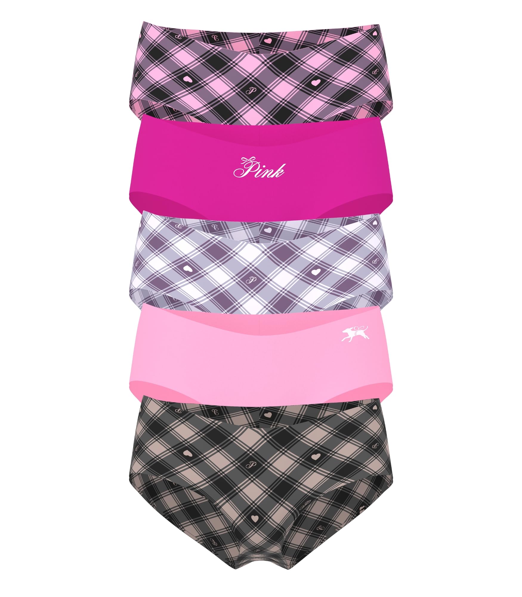 Victorias Secret PINK No Show Cheekster Panty Pack Underwear for Women XS-XXL