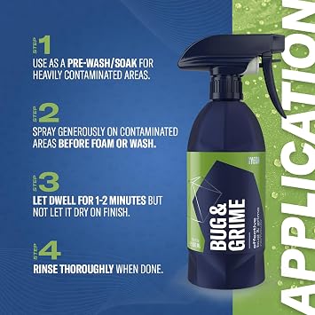 Gyeon Bug & Grime Remover Safe Ceramic Coating Cleaner Tar Tree Sap Road Film Oily Residue Paint Glass Trim Safe Pre Wash Detail Spray CeramicFriendly Finish