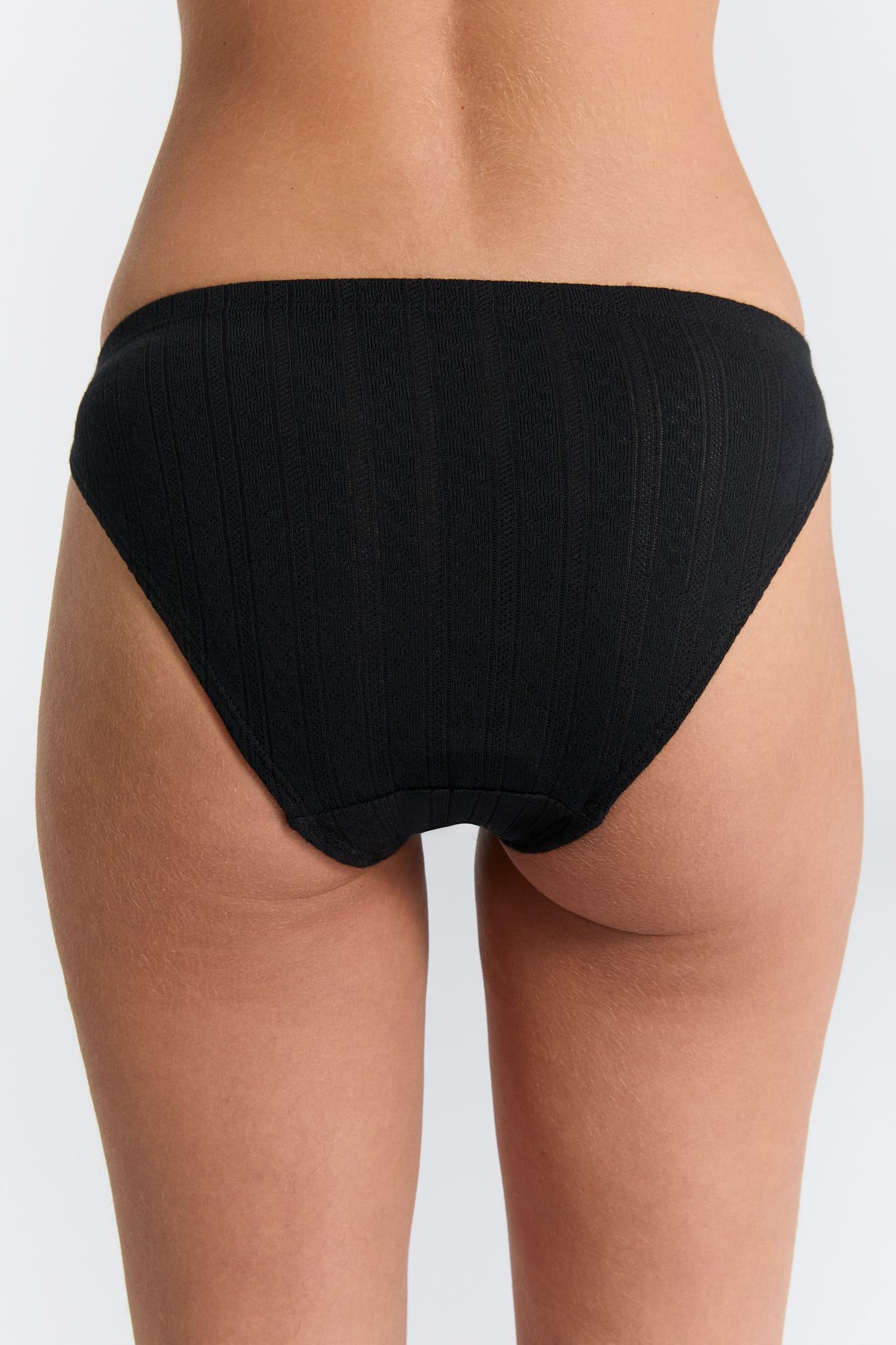 Confezione da 4 slip da donna jacquard, in cotone biologico, slip classici