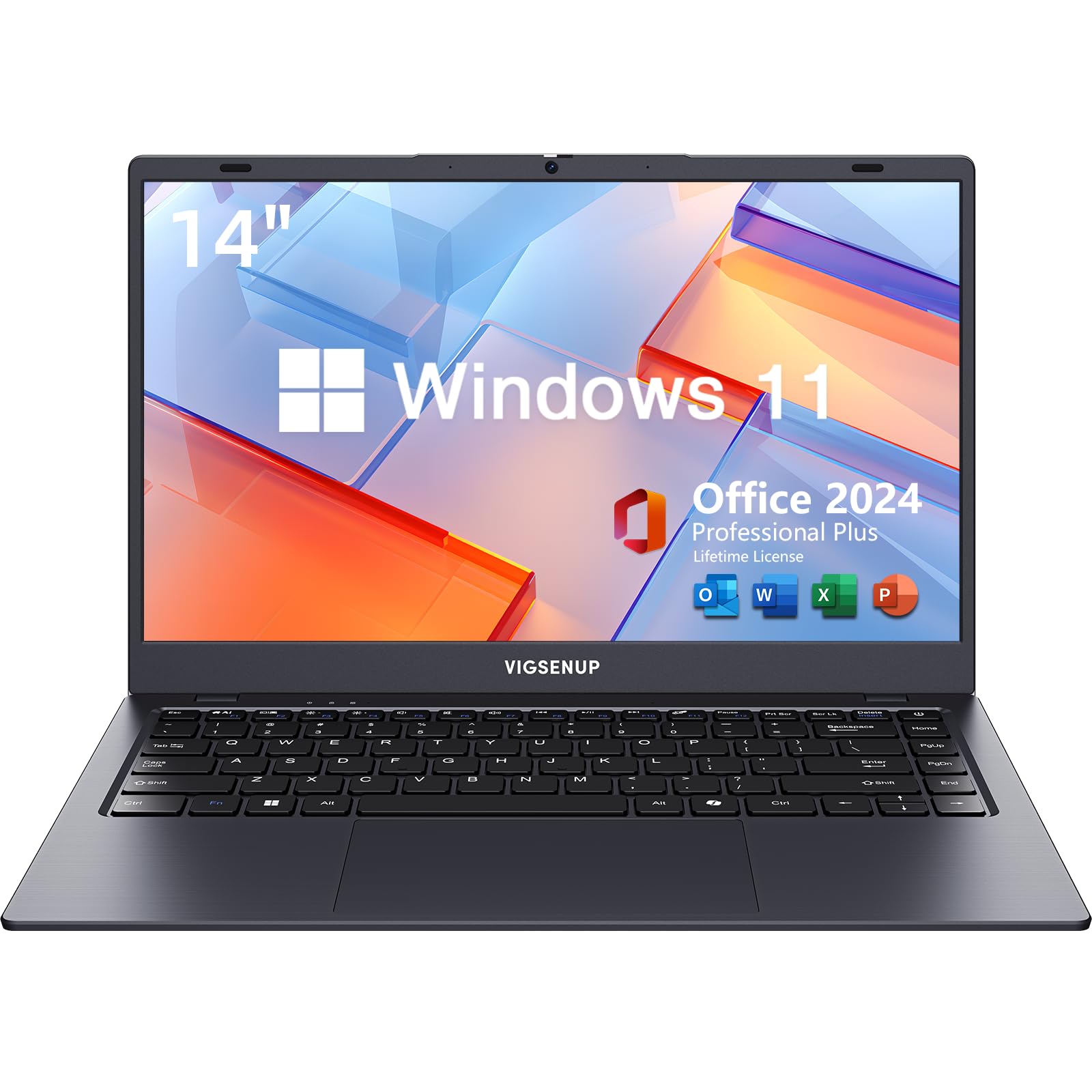 Amazon.com: VIGSENUP Laptop with MS Office Pro Plus 2024, 14
