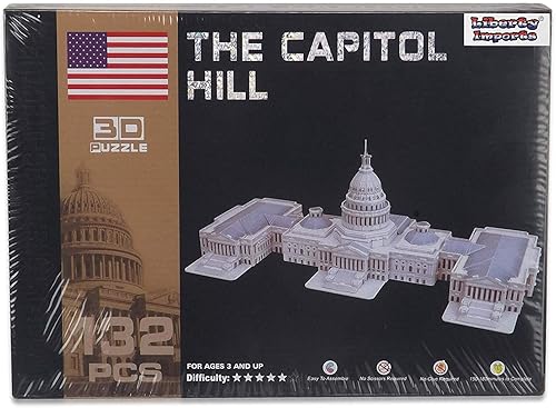 Miniatura 6 de Liberty Imports 3D Puzzle  Juego de modelos hazlo tú mismo el juego de construcción de rompecabezas de arquitectura más grande del mundo
