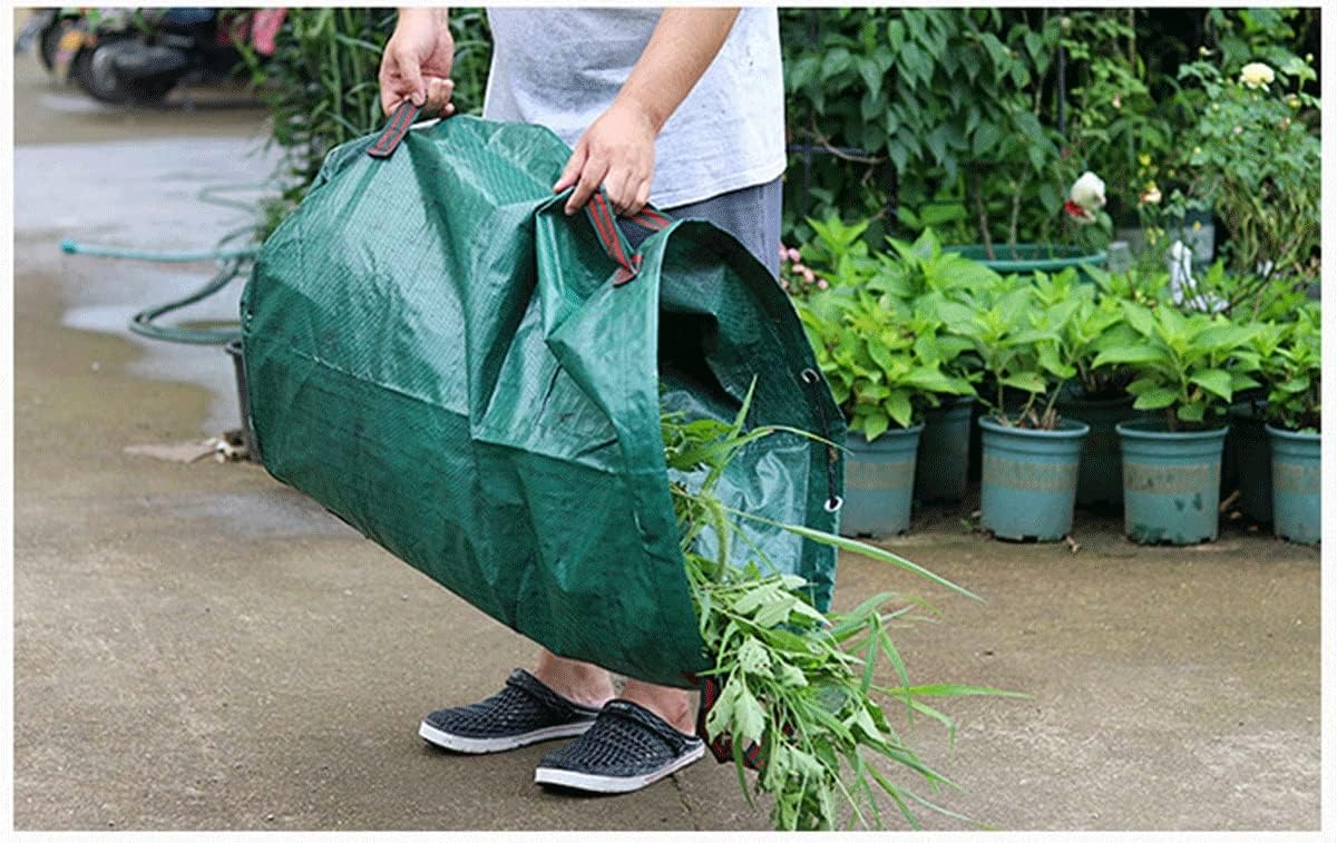 Reusable Garden Waste Bags Leaf Waste Bag Heavy Duty Waste Bags Perfect for Garden Lawn Yard Debris Storage Camping Trash Can 32/72/80/105/132 Gallons (Color : 5pcs, Size : 300L)