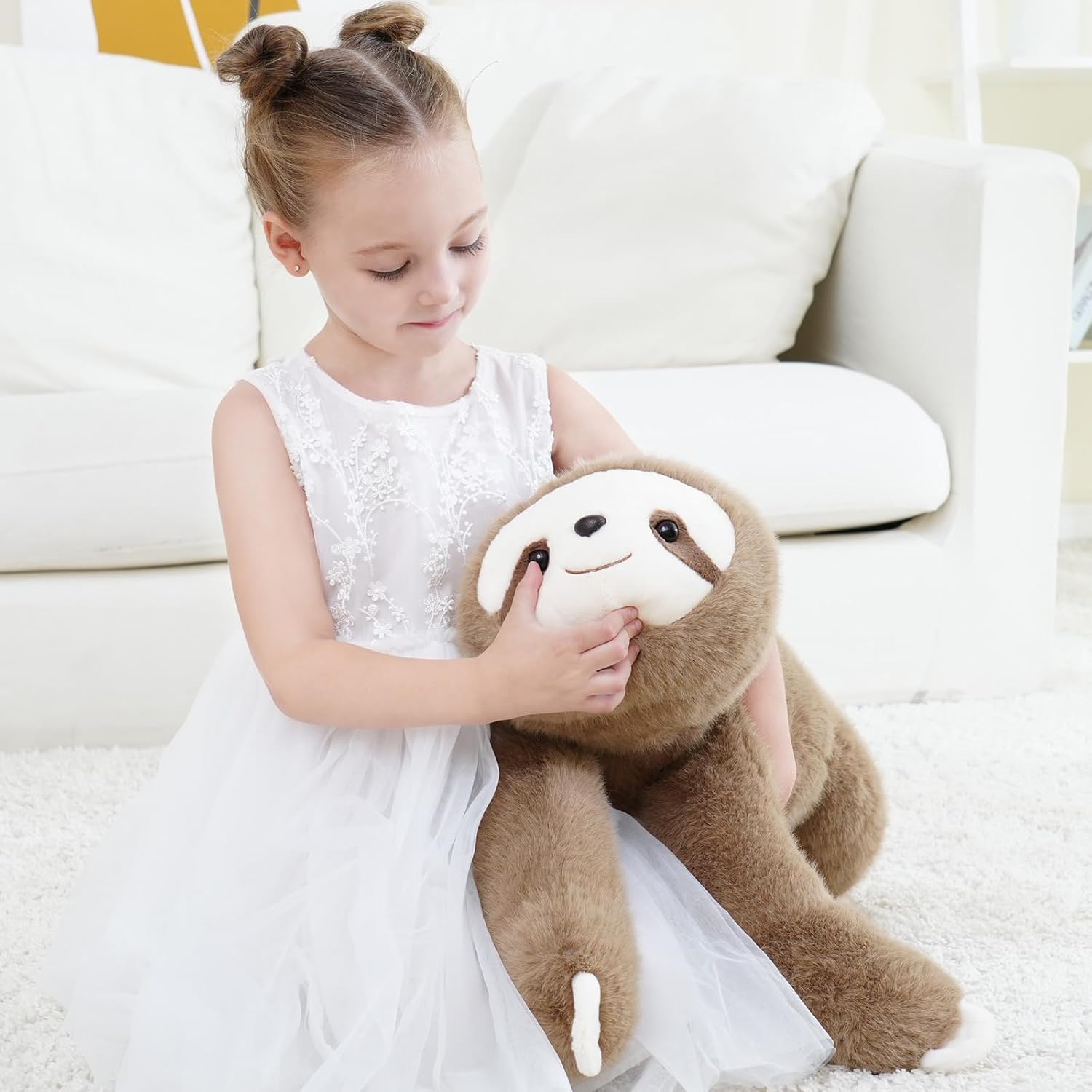 Weighted Sloth Stuffed Animal – 25 Inch, 4 lbs Plush Lying Toy for Kids and Adults – Soft and Cozy Weighted Companion for Bedtime, Gifting, and Everyday Comfort - Image 7