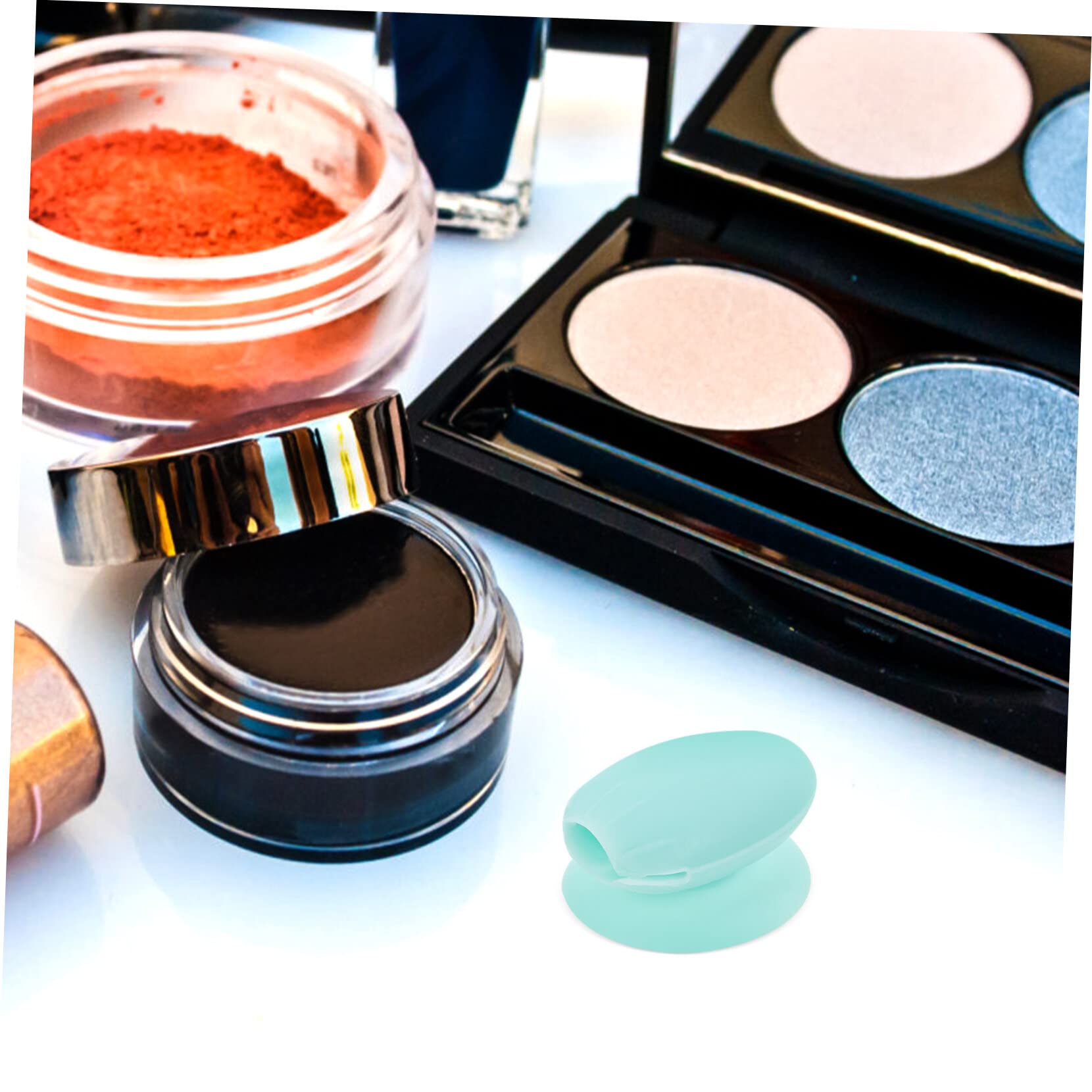 FRCOLOR 60pièces Housses De Pinceaux Silicone Pour De Pinceaux à Lèvres Anti-poussière Et Réutilisables Couleur Transparente Et Verte Convient Plupart