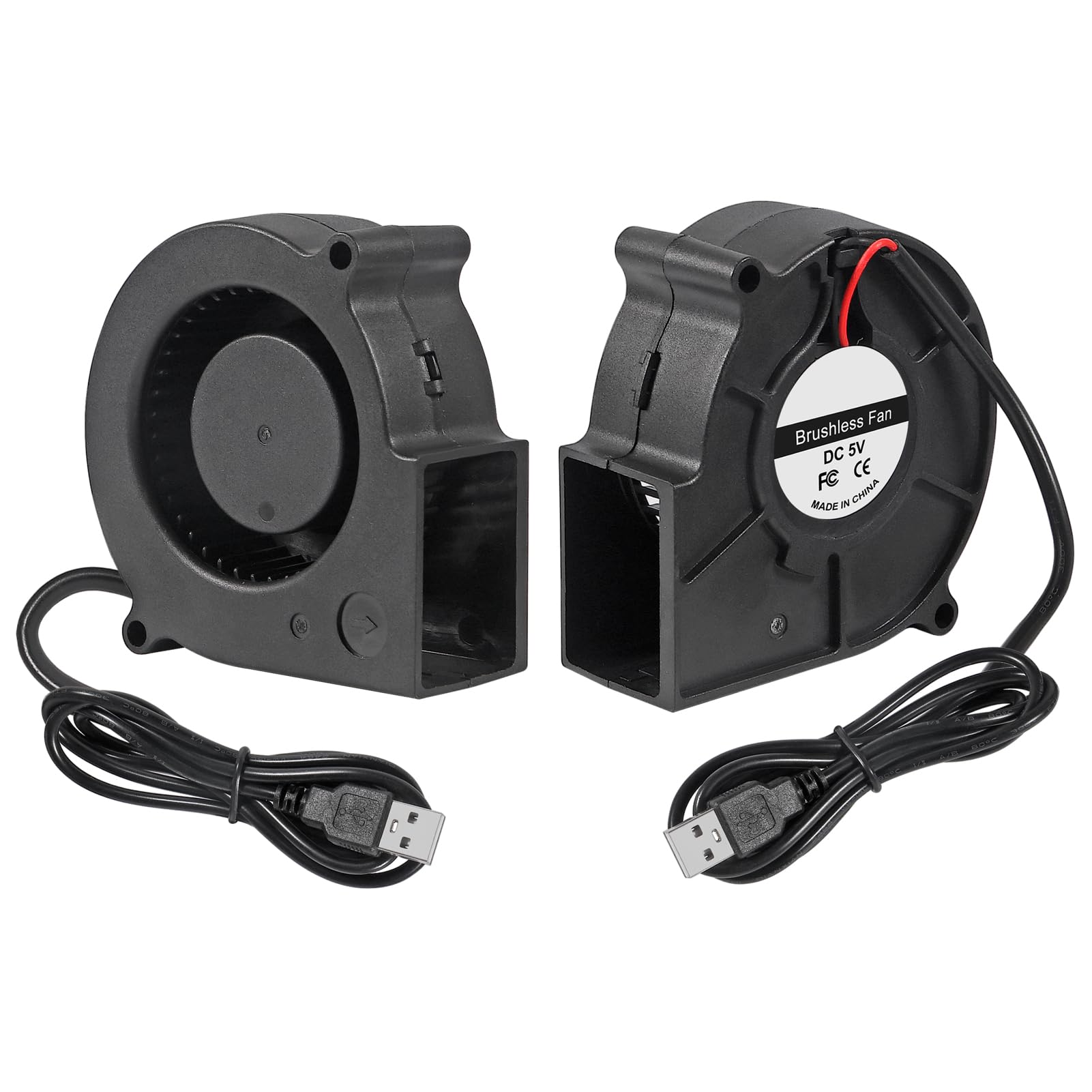 ACEIRMC 4pcs 75x30mm Ventilatore Ventola di Raffreddamento Turbina Ventilatore Centrifugo 5V Brushless USB Manicotto Cuscinetto/Doppio Cuscinetto A Sfera 2 pin Computer Fan Multi Usato