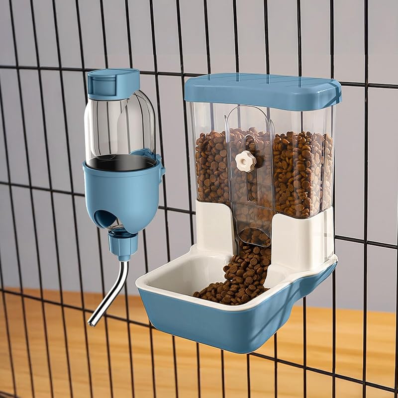 Comedouro e Bebedouro Automático para Pequenos Animais TOKAYIFE P1585 Azul