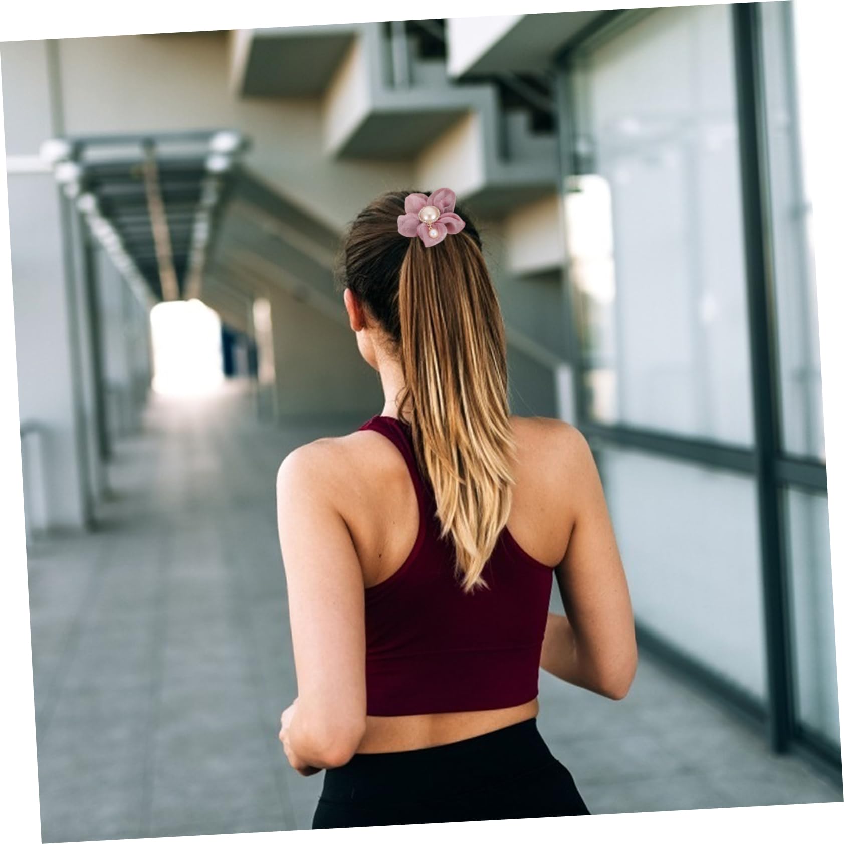LALAFINA 20stücke Teiliges Kreativer Haargummis Mit Sonnenblumen-design Und Perlen Für Mädchen Und Für Geeignet Modisches Haarschmuck-accessoire