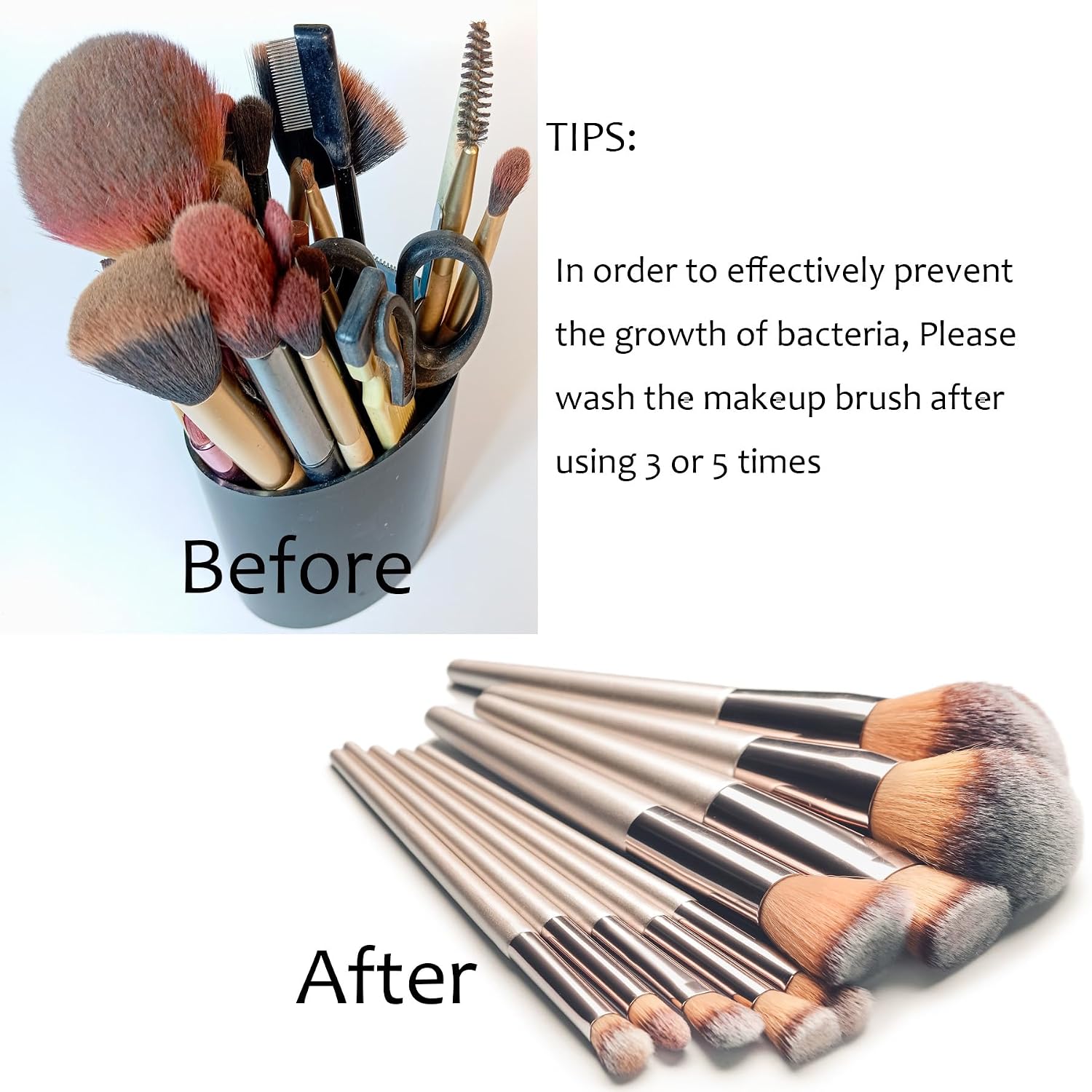 Makeup Brush Cleaner Machine, Electric Makeup Brush Cleaner 2024 New Automatic Spinning Makeup Brush Cleaner for All Size Makeup Brush and Beauty Sponge, Great Gift for Girl and Women