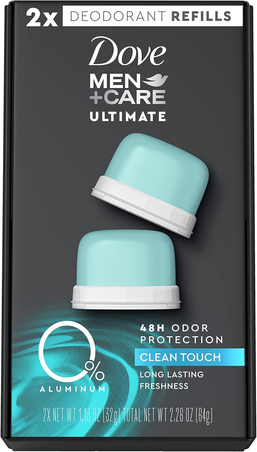 Dove Men+Care Deodorant Refill 0 percent Aluminum Clean Touch Aluminum Free Deodorant 1.13 oz