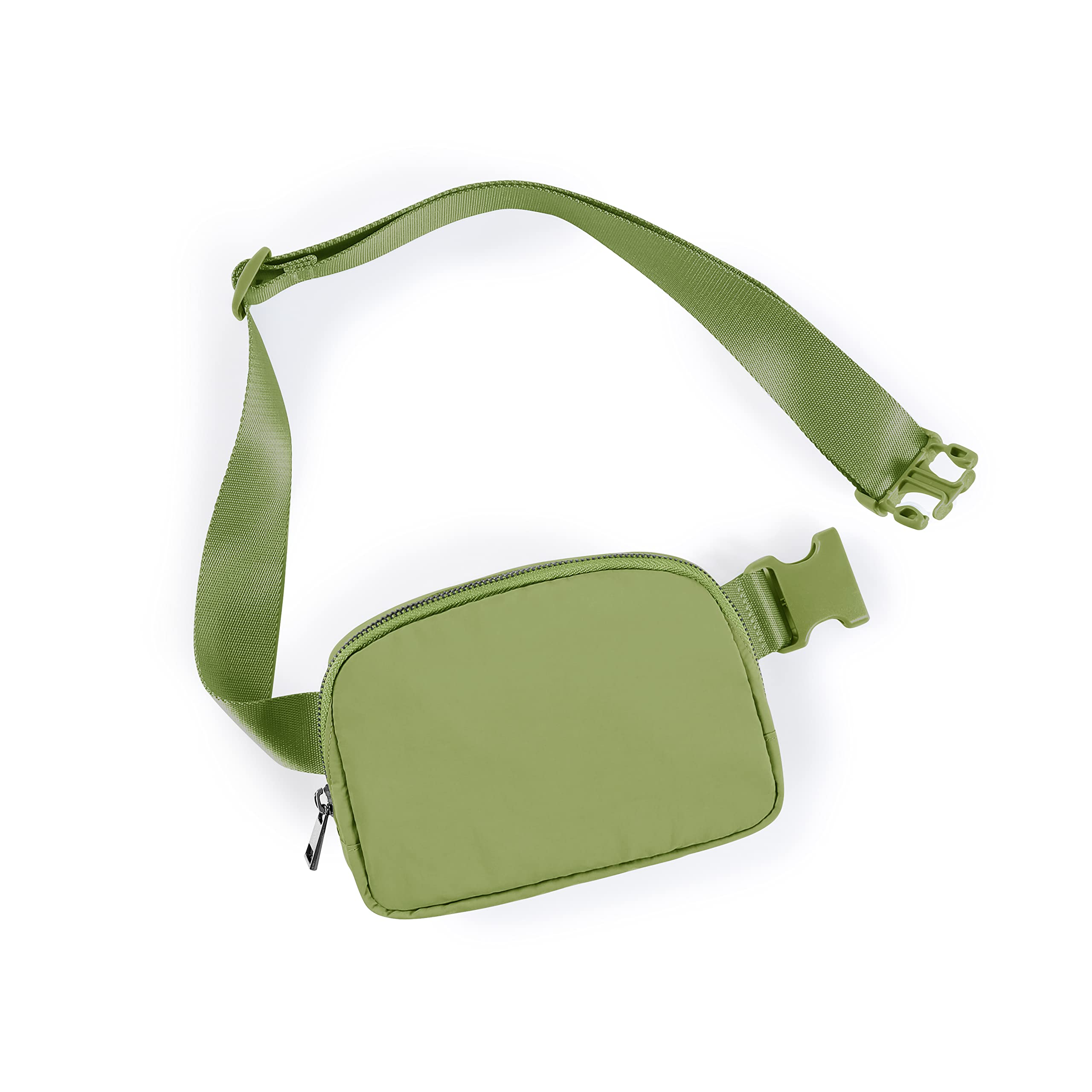 ODODOSUnisex Mini Belt Bag with Adjustable Strap Small Fanny Pack for Workout Running Traveling Hiking, Olive